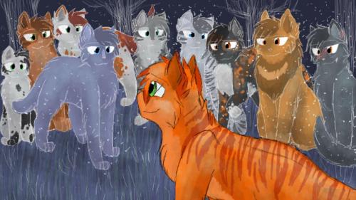 Firestar come here. Firestar: You saw a kit in danger. What do you do? Me: nice one! Firestar: Aw thanks *blush
