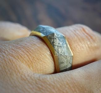Which metal is commonly used for wedding bands?