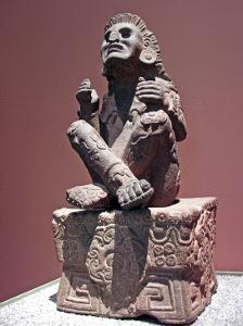 Who was the primary god of the Aztec religion?