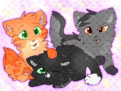 Question two; Who are Fireheart's first friends?