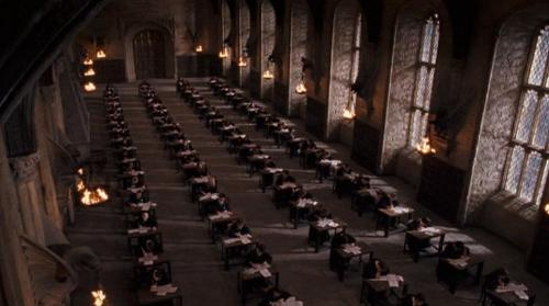What two years do Hogwarts students take exams?