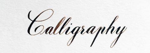 Calligraphy.