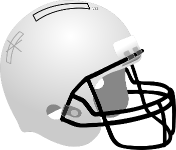 What is the primary function of a football helmet?