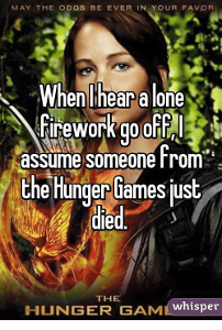 You won the Hunger Games (with or without your ally/district partner)! What is your reaction?