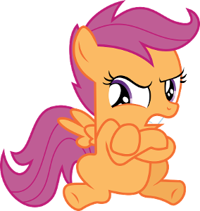 (On the car ride) Scootaloo: Why couldn't i have helped her! I had to be a chicken.