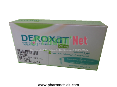 deroxat (paroxetine ) est un ;