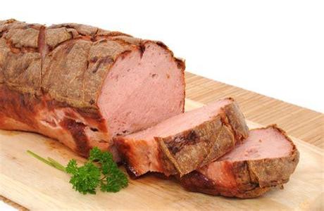 Leberkäse is a German food that is made out of corned beef, pork and bacon. It is made by baking until it is a brown colour.   Eat this?