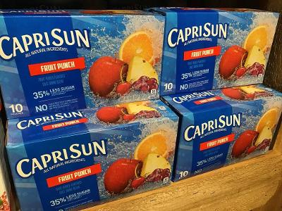 What type of juice is contained in Capri Sun?