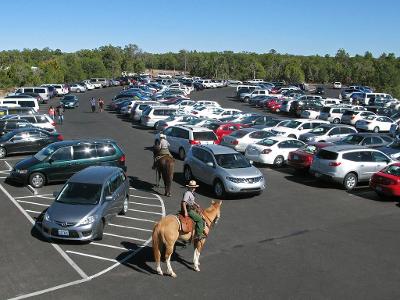 What should you do after finding a parking space?
