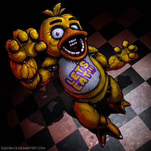 You survive one night but you feel Chica and her evil cupcake watching you, what do you do?