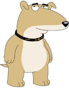 This dog, for two episodes replaced Brian. What is his name?