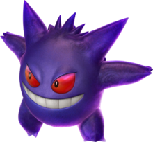 You get to the jym it's a ghost type! The leader sends in gengar