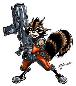 Which Marvel film features the character Rocket Raccoon?
