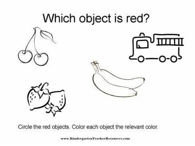 Choose a red object:
