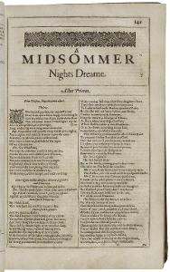 What is the name of the playwright who wrote 'A Midsummer Night's Dream'?