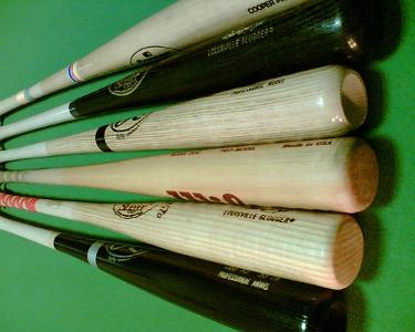 Which type of bat is usually used in professional ballparks?