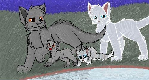 Question five; Who are Graystripe's first kits?