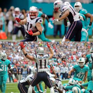 Who did the Patriots Pickup from the Cardinals that played a great game last week with the HUGE block for Edelman?