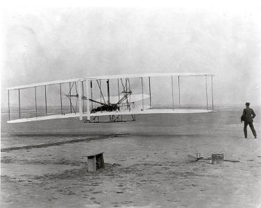 Who is credited with inventing the first successful airplane?