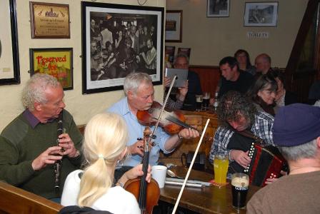What genre of music is influenced by the traditional music of Ireland?
