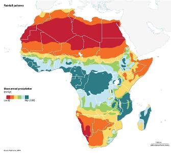 Which continent is the driest?