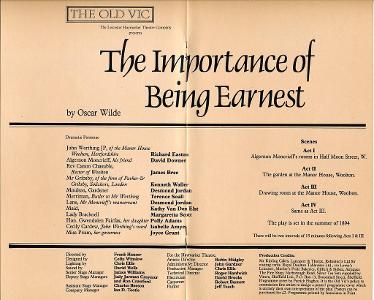 Who wrote the satirical play 'The Importance of Being Earnest'?