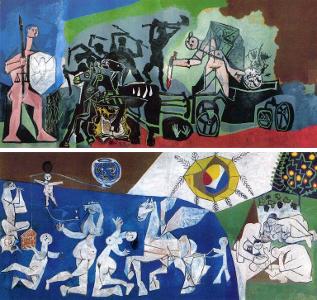 Which famous painting by Picasso depicts the bombing of the town of Guernica during the Spanish Civil War?