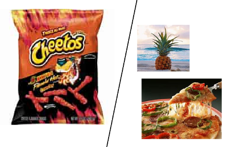 Hot cheetos OR Pineapples on Pizza