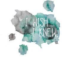 I wish I knew how to...