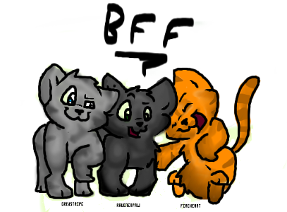 Who are Firepaw's main friends?