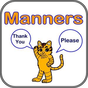 Click all the steps that go along with proper manners.