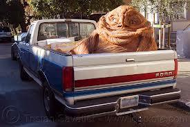 What did Jabba the Hut use to travel in the desert?