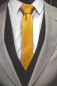 Which fabric is commonly used for making ties?