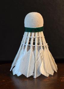 What is the official shuttlecock for international competitions?