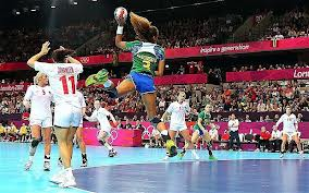 What holds the Handball and something else?