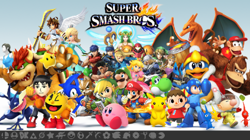 Who is shown in Super Smash Brothers to represent Animal Crossing's game?