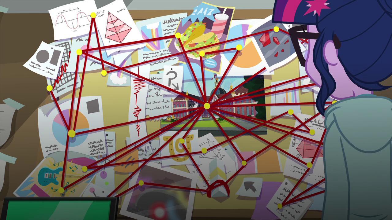 Which movie explores the theory that people may be connected by an invisible red thread that brings them together?