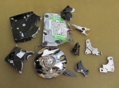 What is the most secure way to dispose of old hard drives?