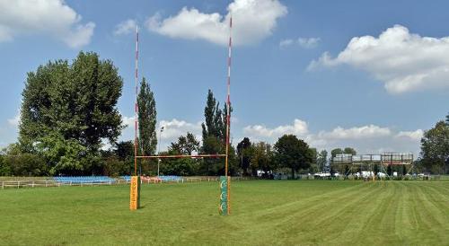 What are rugby goal posts made of?