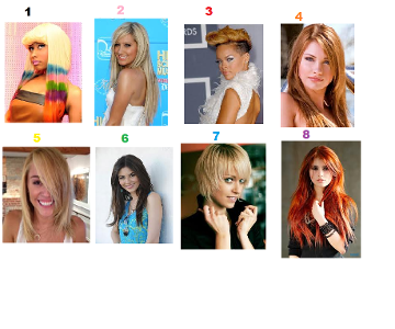Which hairstyle looks coolest to you? ( click picture to make it bigger)
