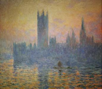 Which famous landmark did Monet paint multiple times?