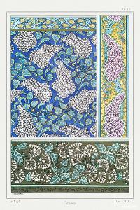 Which artist is known for her detailed linocut prints showcasing natural motifs and patterns?