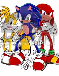 "Well I'm __, nice to meet you." you say politely. "It's nice to meet you to. But we're here looking for Sonic, have you seen him? " Knuckles asks. Just then Sonic walks up behind you. "What is it guys?" he asks, worry in his voice. "Look who we found." Tails says. You look over his shoulder.