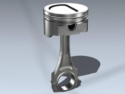 What is the name of the component that ensures the piston moves up and down in the engine cylinder?