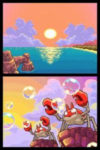 I sighed and looked at the Krabby blowing bubbles as the sunset. It was always beautiful. I smiled and noticed a fainted pokemon. "Are you okay?" I asked running over to the mysterious pokemon worried.