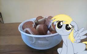 If you have a muffin and derpy is playing with you what do you do with the muffin