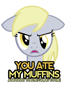 Sugardrops: OK DERPY tell them a question   DERPY: do you like muffins?  Sugardrops: ? Of course   Derpy: What I ❤️ Muffins