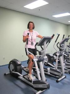 Which of the following is a benefit of elliptical training?