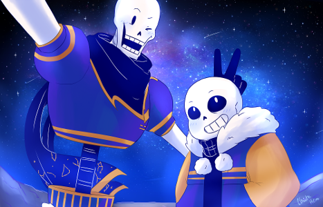 NHEE heee heee I the great papyrus shall ask you a question now Human!!!!! Do you like my brother sans? (Sans)OMG Papyrus !!!!!!!!!!!!!!!!!!!!!