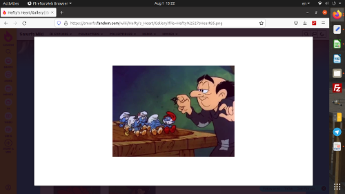 How'd you react when Gargamel broke up his glasses in the episode Hearty's heart?